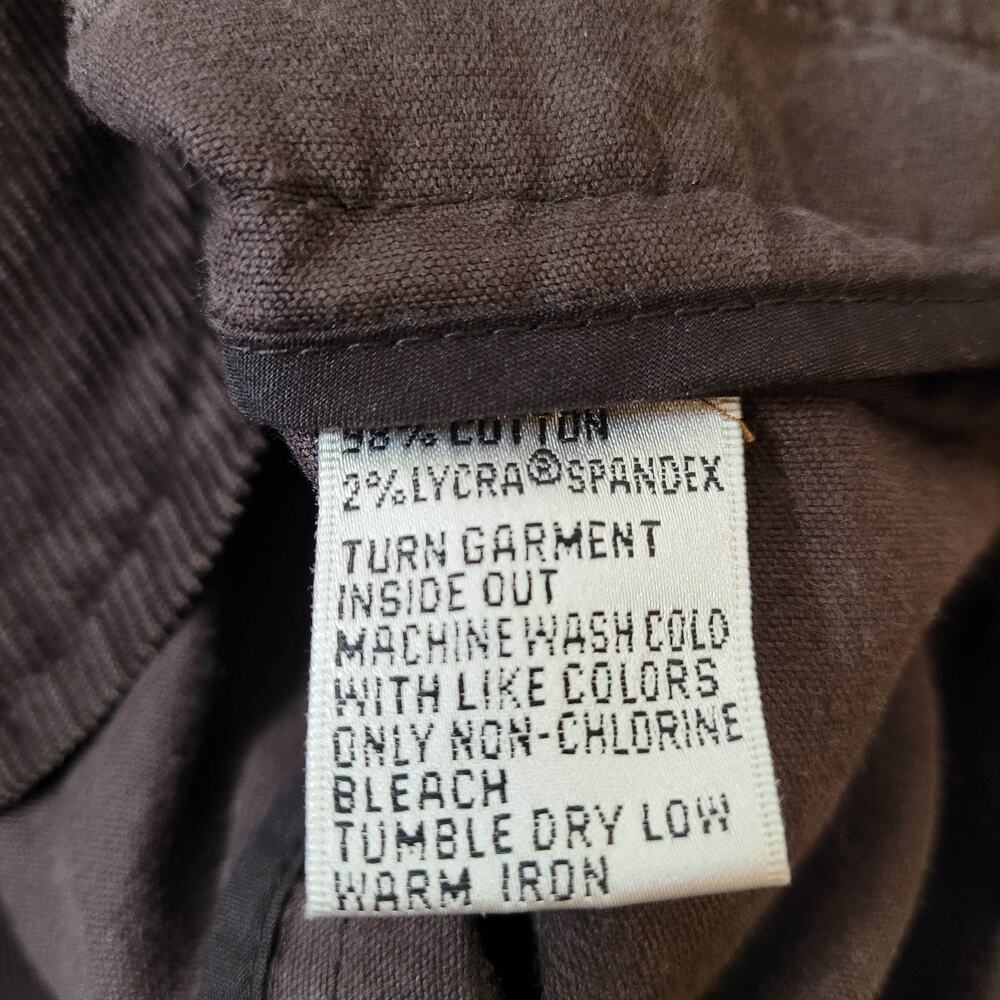 Talbots Blazer Size 6 Brown Corduroy Elbow Patches Academia Preppy - Picture 11 of 11